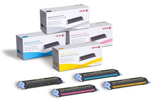 Set of laser toner cartridges